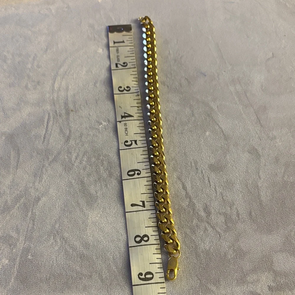 Men's Gold-Tone Chain Bracelet
